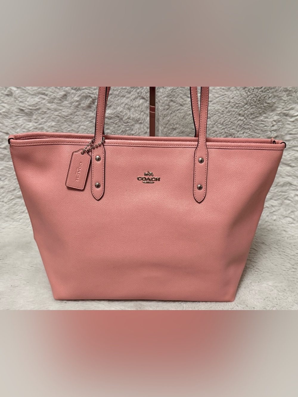 Coach Blush Pink City Zip Tote Bag